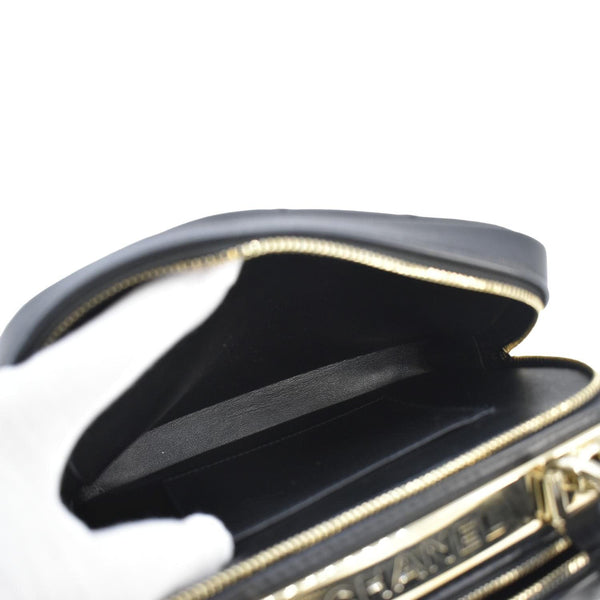 CHANEL Trendy CC Bowling Quilted Leather Shoulder Bag Black