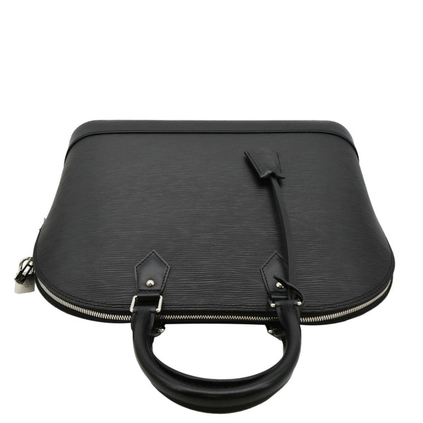 LOUIS VUITTON Alma GM Epi Leather Satchel Bag Black