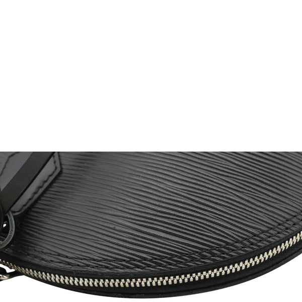 LOUIS VUITTON Alma GM Epi Leather Satchel Bag Black