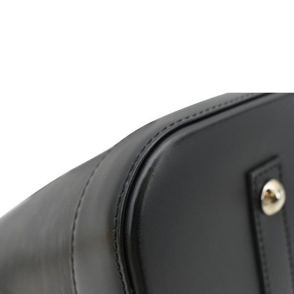 LOUIS VUITTON Alma GM Epi Leather Satchel Bag Black