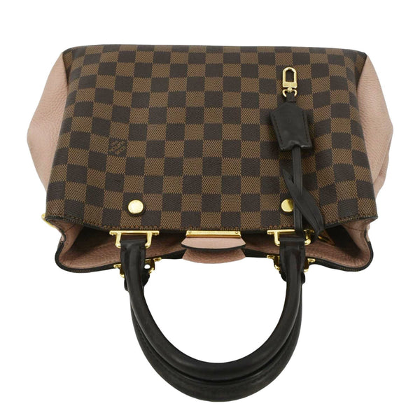 LOUIS VUITTON Brittany Damier Ebene Shoulder Bag Rose Ballerine