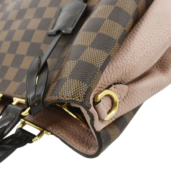 LOUIS VUITTON Brittany Damier Ebene Shoulder Bag Rose Ballerine