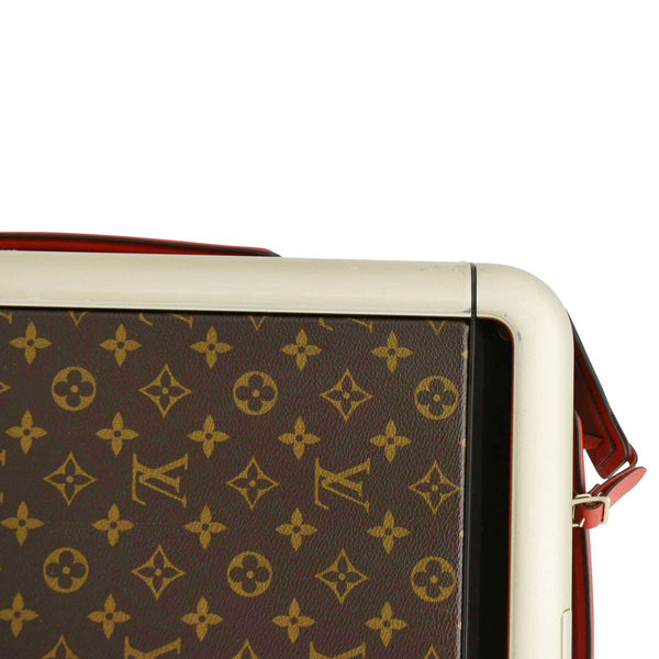 LOUIS VUITTON Horizon 55 Monogram Canvas Travel Bag Coquelicot Red