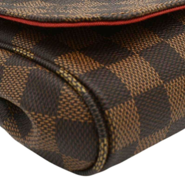 LOUIS VUITTON Favorite PM Damier Ebene Crossbody Bag Brown