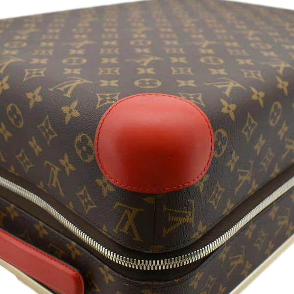 LOUIS VUITTON Horizon 55 Monogram Canvas Travel Bag Coquelicot Red