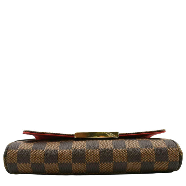 LOUIS VUITTON Favorite PM Damier Ebene Crossbody Bag Brown
