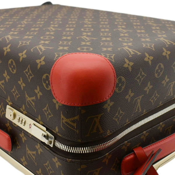 LOUIS VUITTON Horizon 55 Monogram Canvas Travel Bag Coquelicot Red