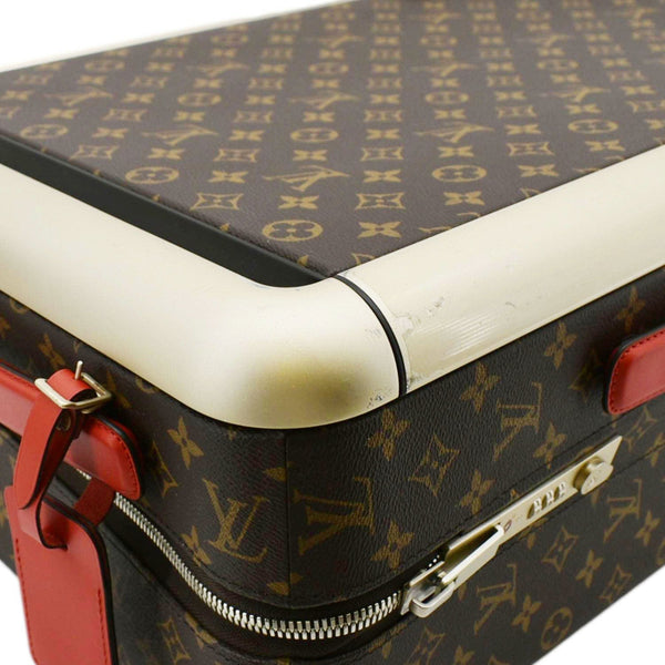 LOUIS VUITTON Horizon 55 Monogram Canvas Travel Bag Coquelicot Red