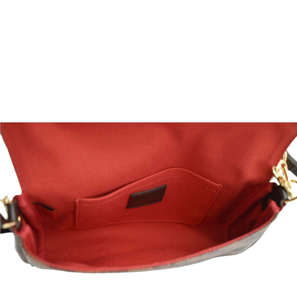 LOUIS VUITTON Favorite PM Damier Ebene Crossbody Bag Brown