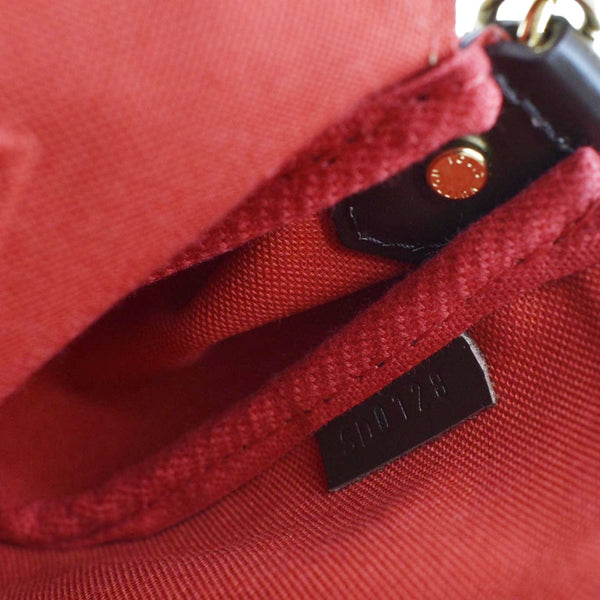 LOUIS VUITTON Favorite PM Damier Ebene Crossbody Bag Brown