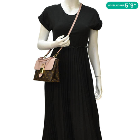 LOUIS VUITTON Locky BB Monogram Canvas Crossbody Bag Rose Poudré