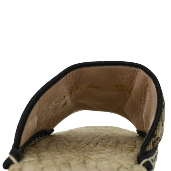 GUCCI Espadrilles GG Canvas Mules Beige 620120