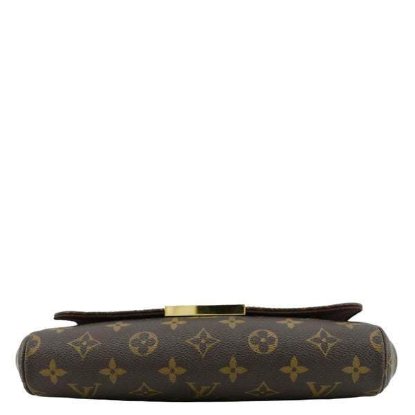 LOUIS VUITTON Favorite MM Monogram Canvas Shoulder Bag Brown
