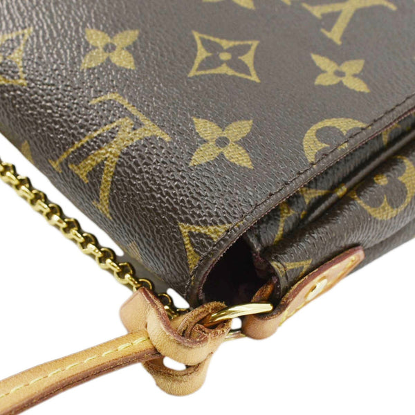 LOUIS VUITTON Favorite PM Monogram Canvas Shoulder Bag Brown