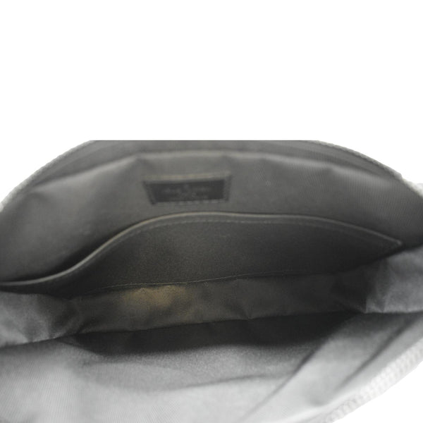 LOUIS VUITTON Duo Messenger Shadow Monogram Leather Crossbody Bag Black