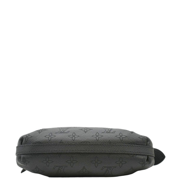 LOUIS VUITTON Scala Mini Mahina Perforated Leather Pouch Black