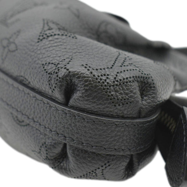 LOUIS VUITTON Scala Mini Mahina Perforated Leather Pouch Black