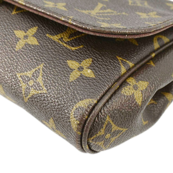 LOUIS VUITTON Favorite PM Monogram Canvas Shoulder Bag Brown