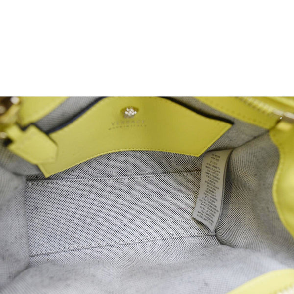 VERSACE Empire Palazzo Small Leather Shoulder Bag Yellow