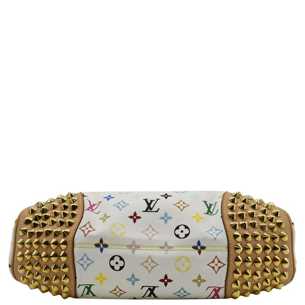 LOUIS VUITTON Chrissie Monogram Multicolor Canvas Hobo Bag White