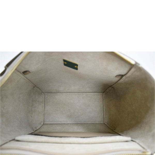 CELINE Mini Belt Grained Calfskin Leather Shoulder Bag Beige