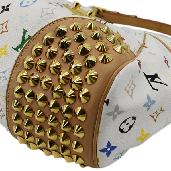 LOUIS VUITTON Chrissie Monogram Multicolor Canvas Hobo Bag White