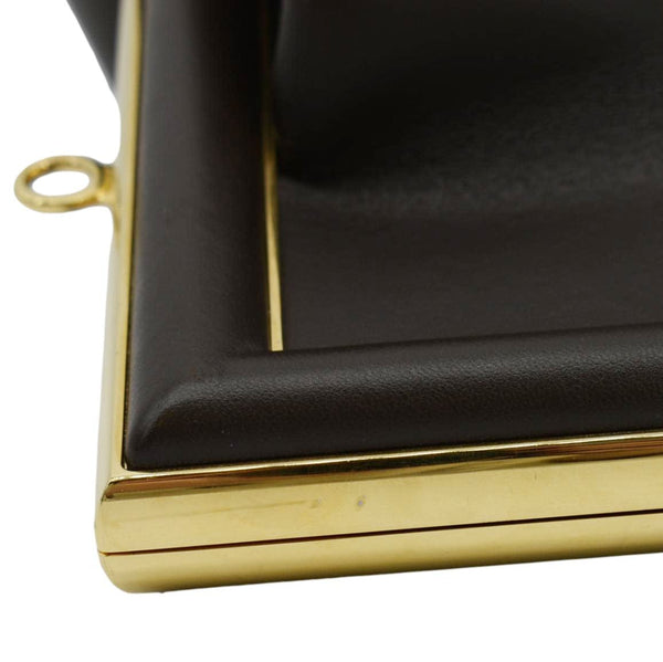 FENDI First Medium Leather Shoulder Bag Dark Brown