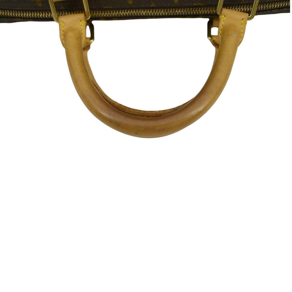 LOUIS VUITTON Keepall 60 Bandouliere Monogram Canvas Travel Bag Brown