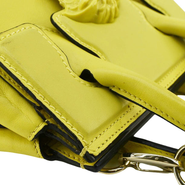 VERSACE Empire Palazzo Small Leather Shoulder Bag Yellow