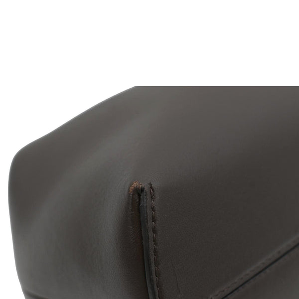 FENDI First Medium Leather Shoulder Bag Dark Brown