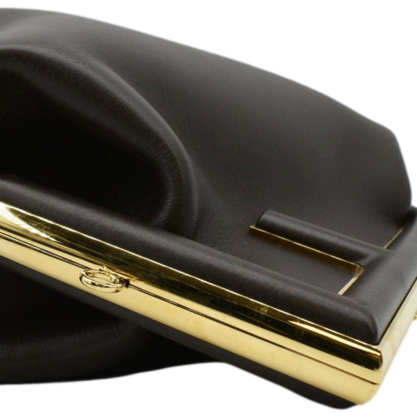 FENDI First Medium Leather Shoulder Bag Dark Brown