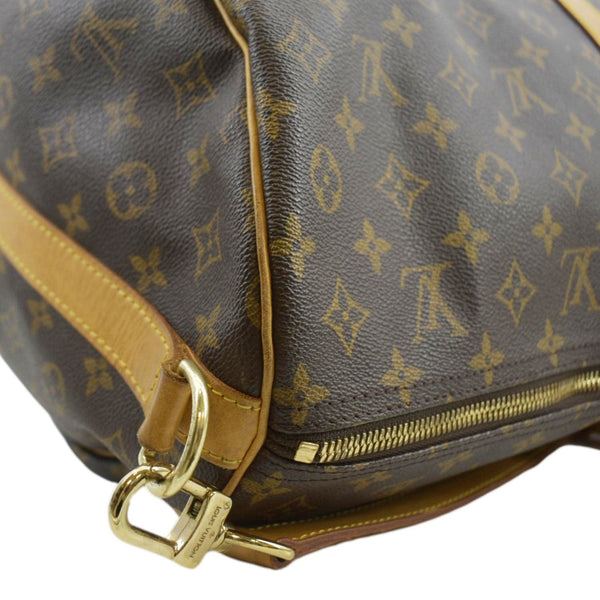 LOUIS VUITTON Keepall 60 Bandouliere Monogram Canvas Travel Bag Brown