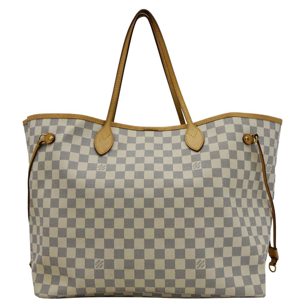 LOUIS VUITTON Neverfull GM Damier Azur back look