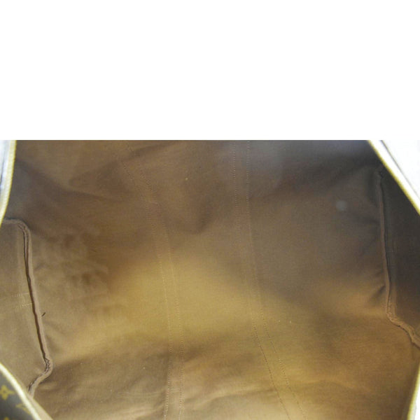 LOUIS VUITTON Keepall 60 Bandouliere Monogram Canvas Travel Bag Brown