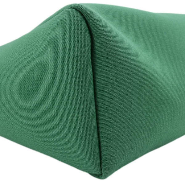 HERMES Herbag Zip 31 Toile Canvas Tote Shoulder Bag Green