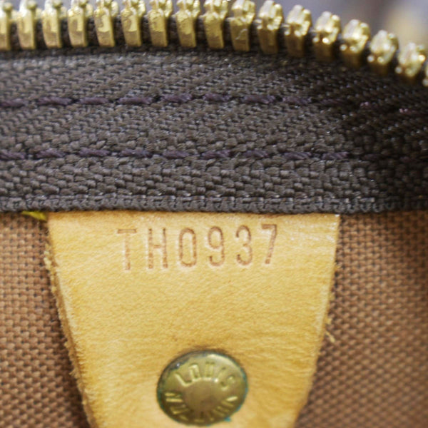 LOUIS VUITTON Keepall 60 Bandouliere Monogram Canvas Travel Bag Brown