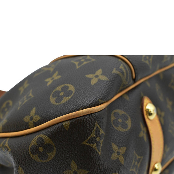 LOUIS VUITTON Galliera PM Monogram Canvas Shoulder Bag Brown