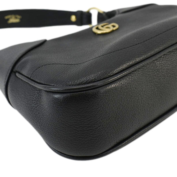 GUCCI Aphrodite Small Leather Shoulder Bag Black 731817