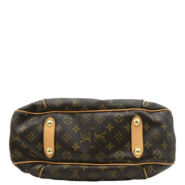 LOUIS VUITTON Galliera PM Monogram Canvas Shoulder Bag Brown