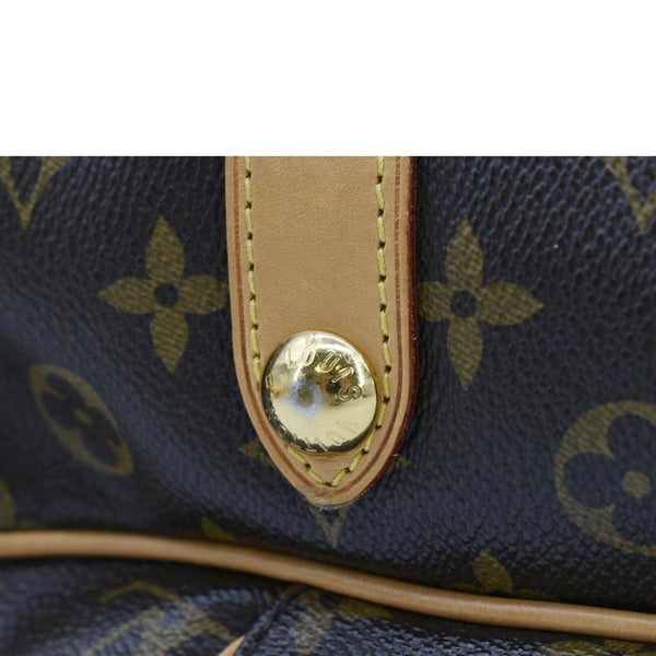 LOUIS VUITTON Galliera PM Monogram Canvas Shoulder Bag Brown