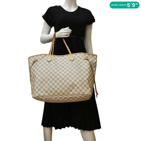 LOUIS VUITTON Neverfull GM Damier Azur dummy look