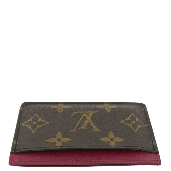LOUIS VUITTON Monogram Canvas Card Holder Cerise