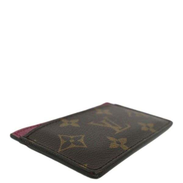 LOUIS VUITTON Monogram Canvas Card Holder Cerise
