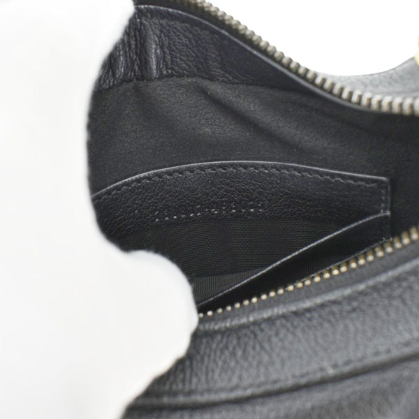 GUCCI Aphrodite Small Leather Shoulder Bag Black 731817