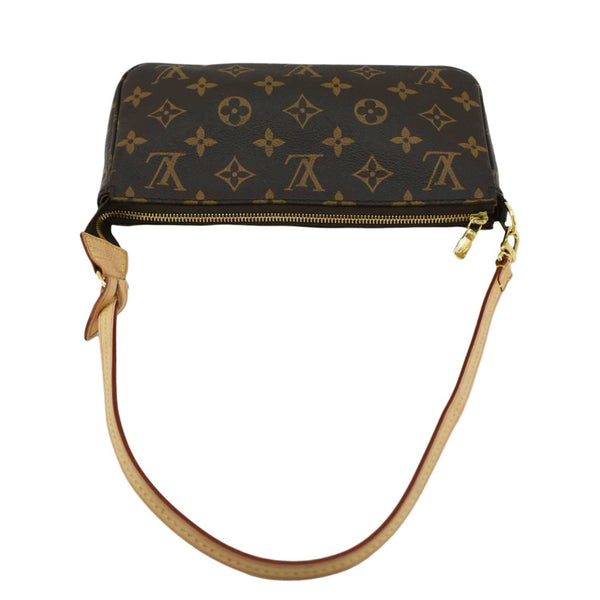 LOUIS VUITTON Pochette Accessories NM Monogram Canvas Pouch Bag Brown