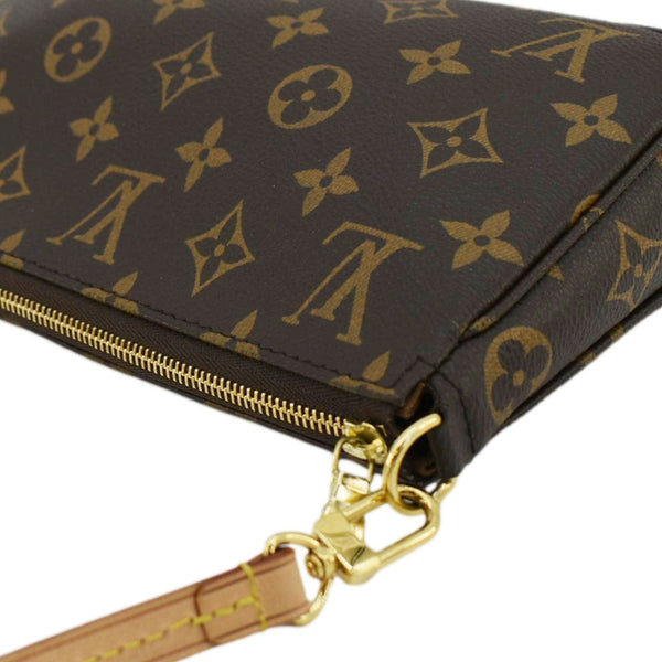 LOUIS VUITTON Pochette Accessories NM Monogram Canvas Pouch Bag Brown