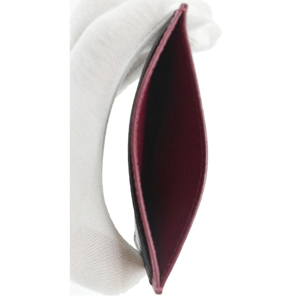 LOUIS VUITTON Monogram Canvas Card Holder Cerise