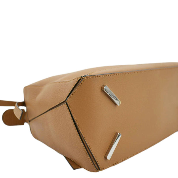 LOEWE Puzzle Leather Shoulder Bag Tan