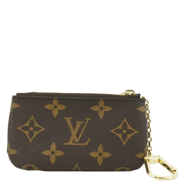 LOUIS VUITTON Key Coin Pouch Monogram Canvas Brown
