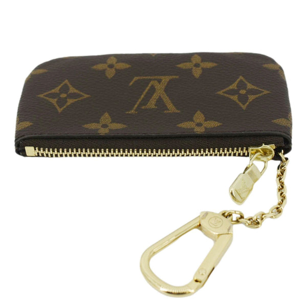 LOUIS VUITTON Key Coin Pouch Monogram Canvas Brown